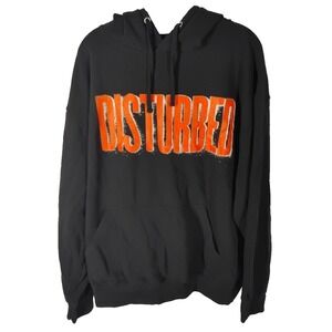 Disturbed Mens XL Concert Hoodie Hooded Sweatshirt Black